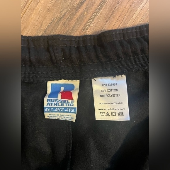 NWT - Big and Tall Open Bottom Lounge Pants - Jersey Sweatpants Sz 4XL Tall - Picture 4 of 5